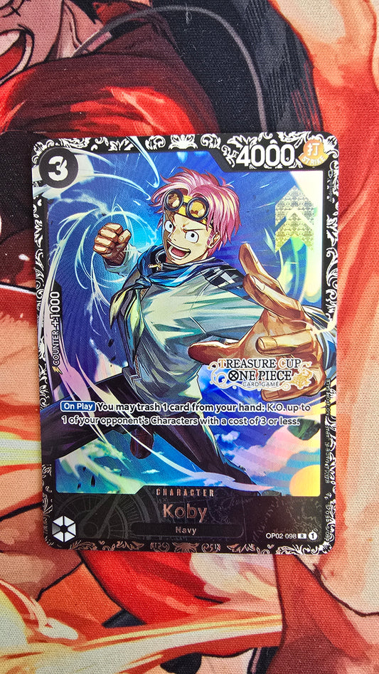 Koby OP02-098 Top Prize Flagship TCG Textured Premium Promo OP English One Piece Proxy