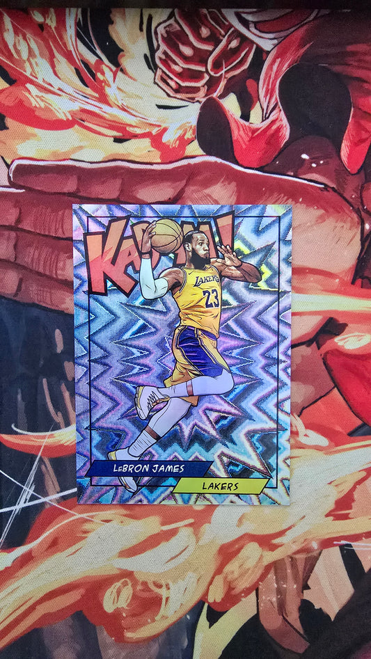 LeBron James 2018 Panini Kaboom! Silver Version LBJ Sports Holo Card Proxy