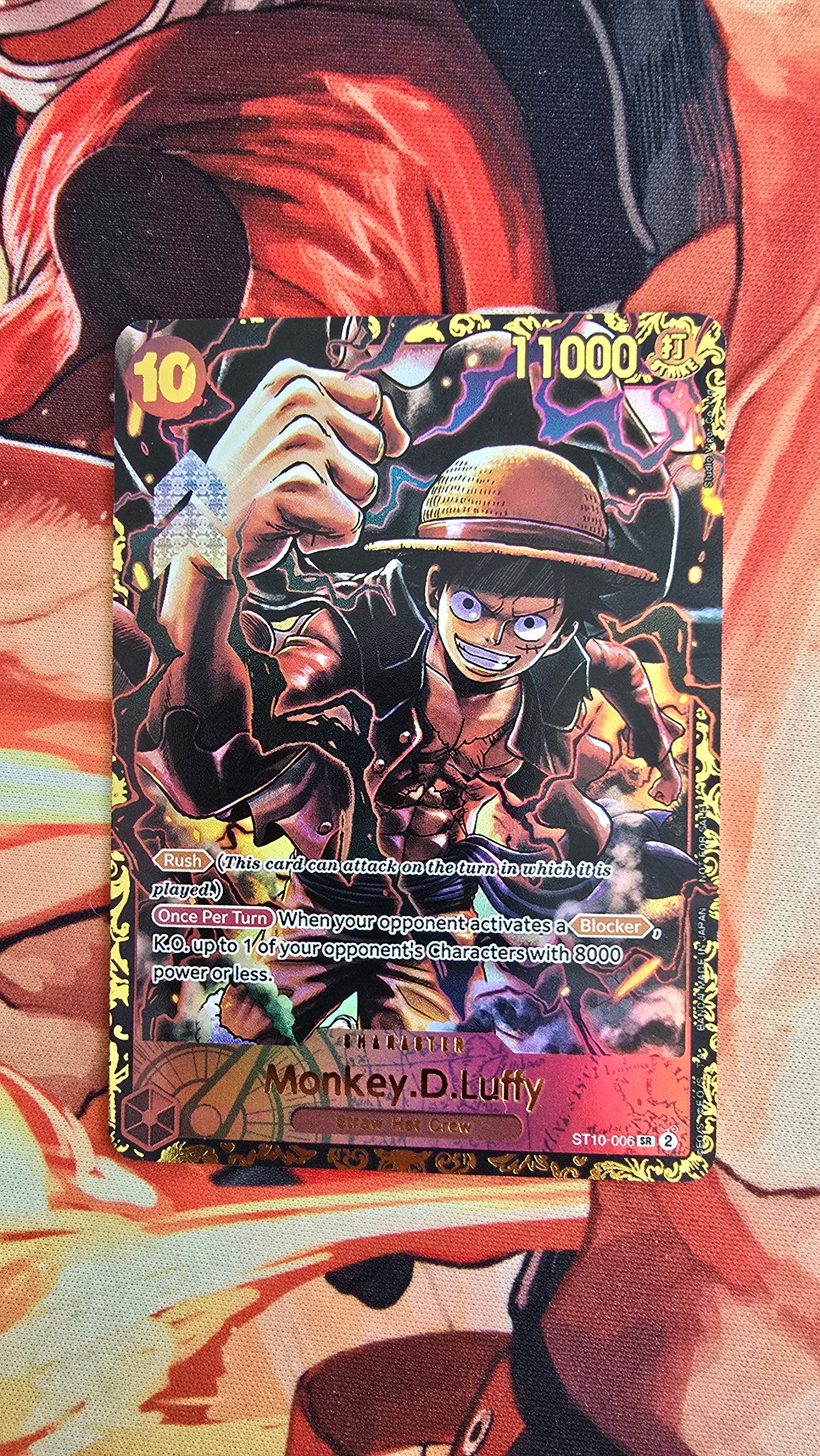 Monkey D Luffy ST10-006 Top Prize Flagship TCG Textured Premium Promo OP English One Piece Proxy