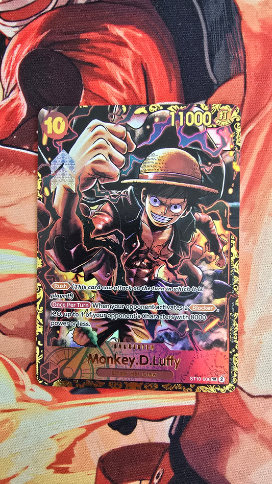 Monkey D Luffy ST10-006 Top Prize Flagship TCG Textured Premium Promo OP English One Piece Proxy