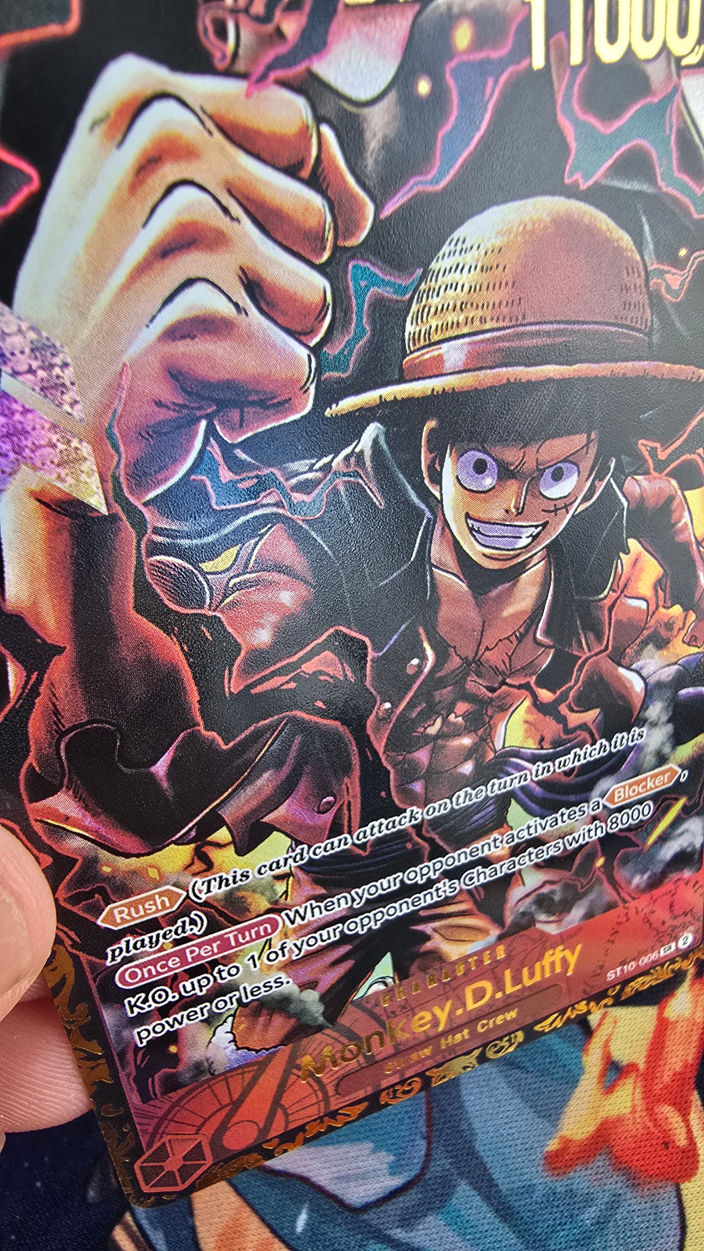 Monkey D Luffy ST10-006 Top Prize Flagship TCG Textured Premium Promo OP English One Piece Proxy