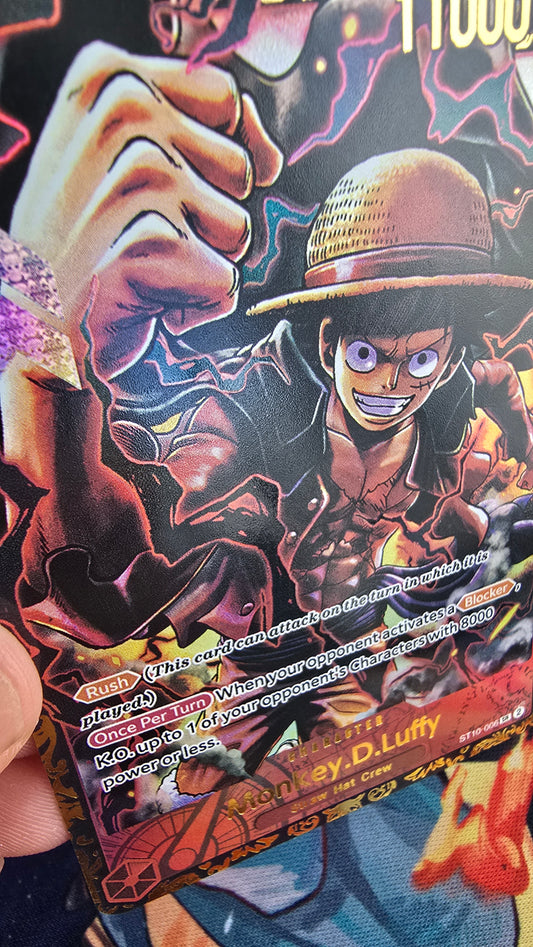Monkey D Luffy ST10-006 Top Prize Flagship TCG Textured Premium Promo OP English One Piece Proxy