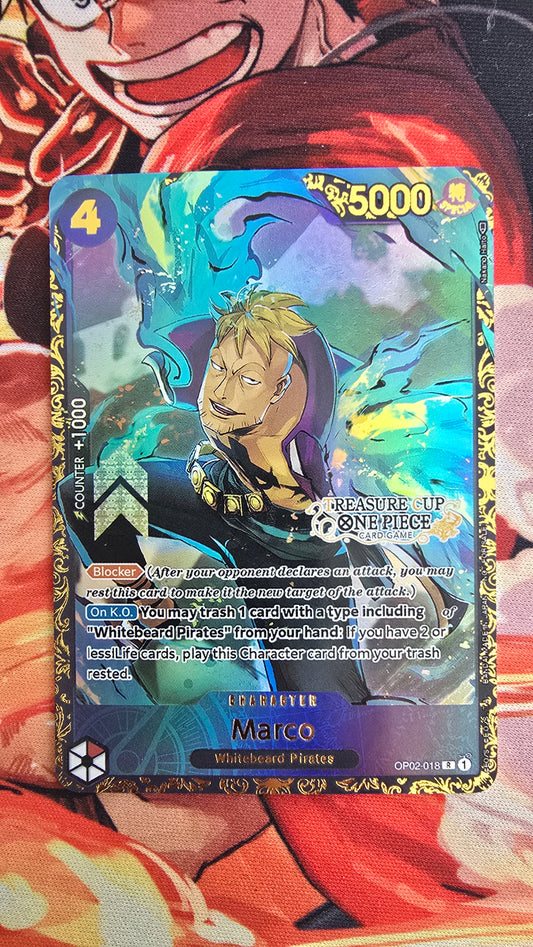 Marco OP02-018 Top Prize Flagship TCG Textured Premium Promo OP English One Piece Proxy