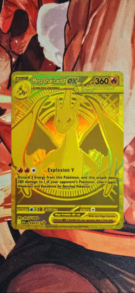 Mega Charizard Y ex MUR Mega Dream Pokemon Proxy Card English