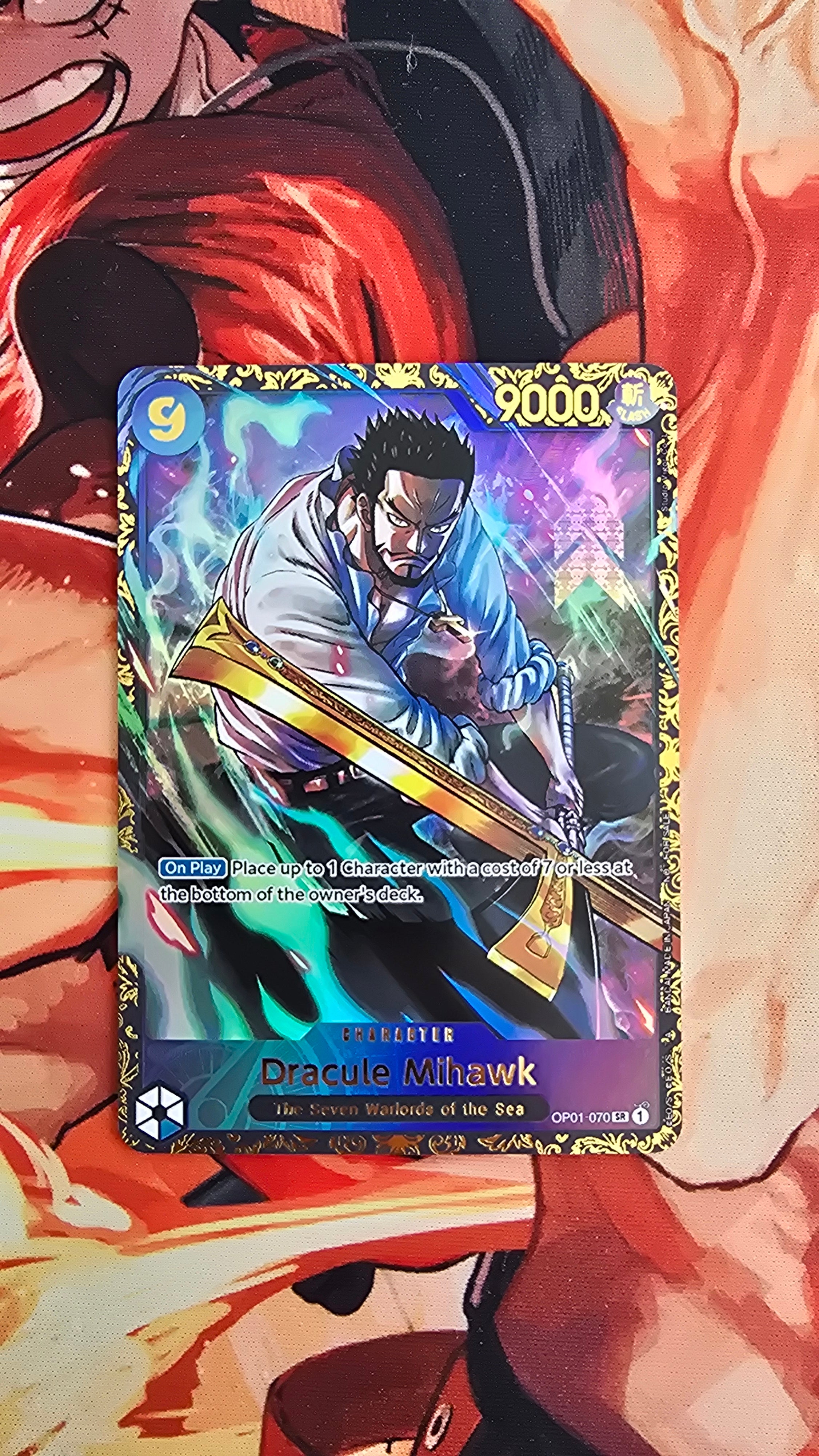 Dracule Mihawk OP01-070 Top Prize Flagship TCG Textured Premium Promo ...