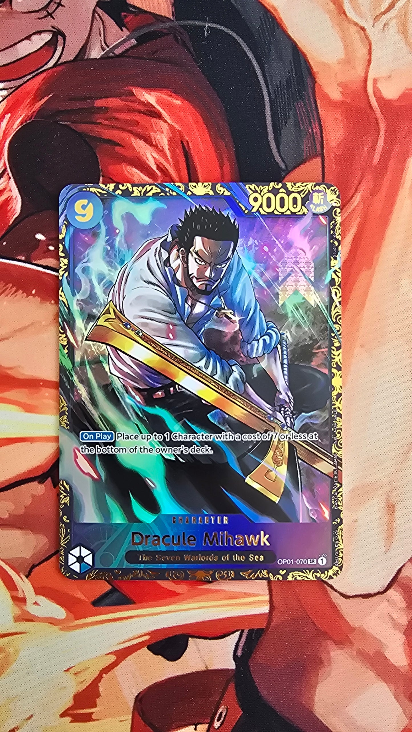 Dracule Mihawk OP01-070 Top Prize Flagship TCG Textured Premium Promo OP English One Piece Proxy