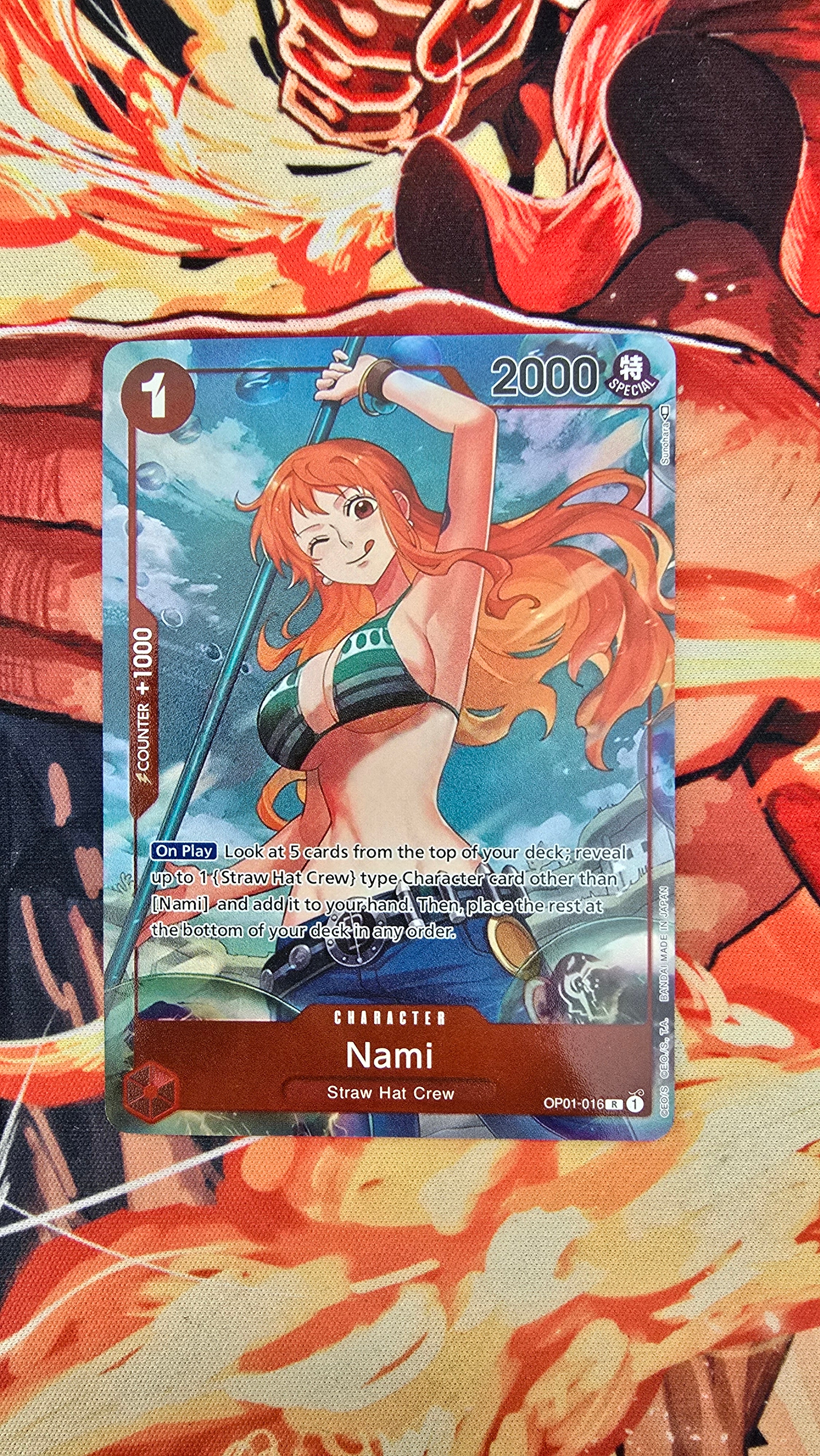 Preorder: Nami Alt Art OP01 High Quality Textured Rare One Piece