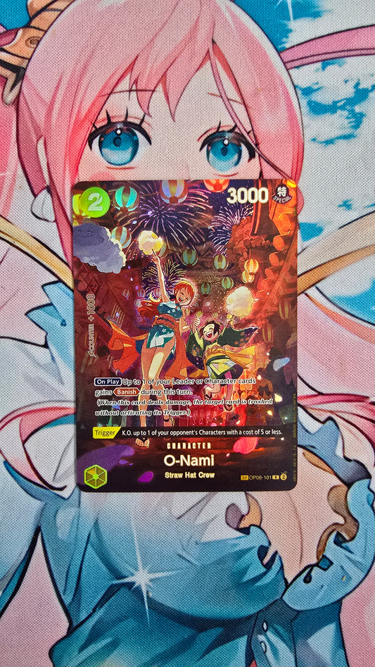 SP O-Nami OP06 One Piece Textured Custom Made Card