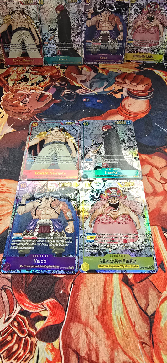 Premium Quality Textured One Piece Manga Cards OP01 - OP17 EB01 - EB04 PRB01 - PRB02 OPTCG English Proxy