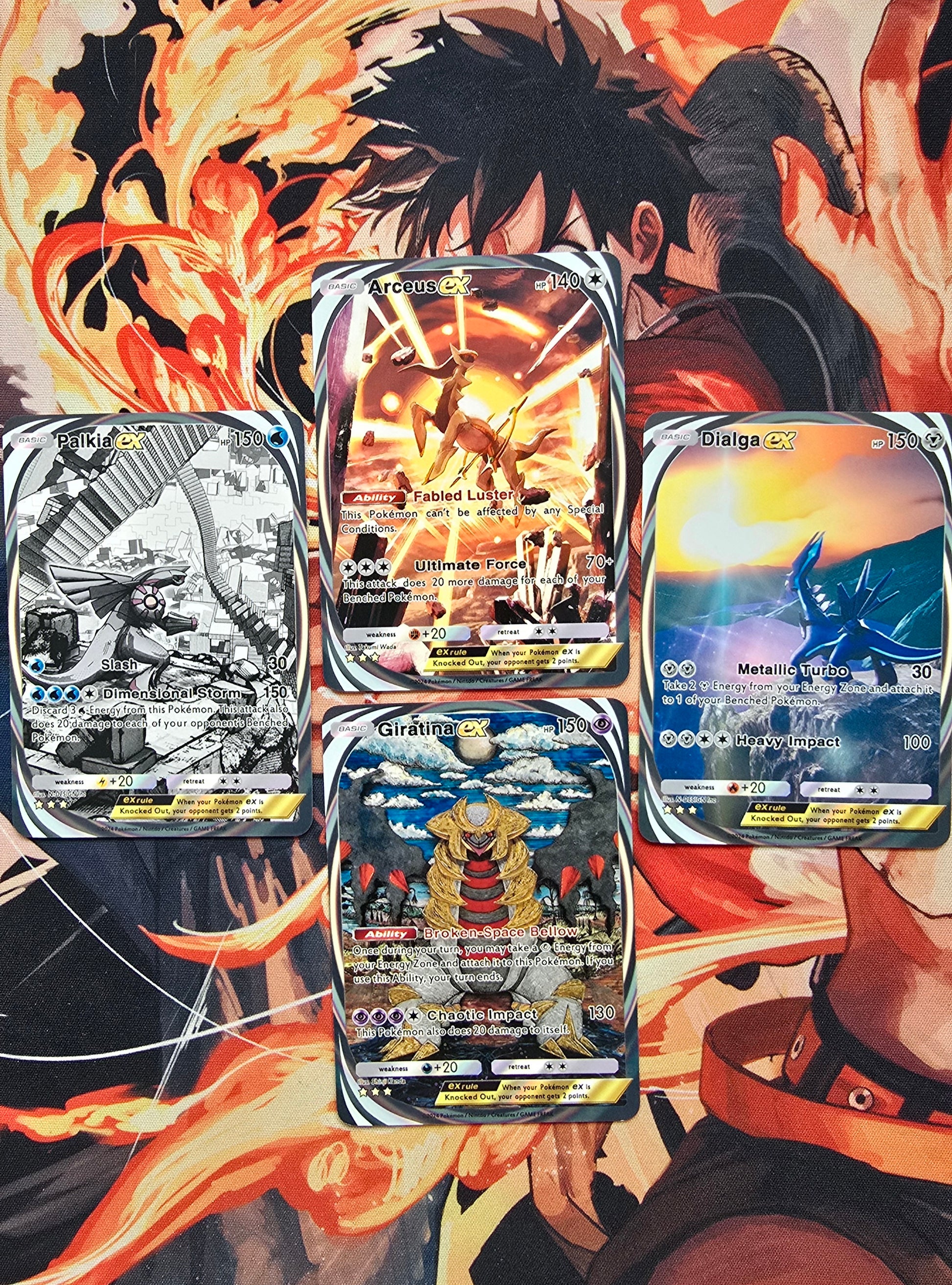 4 Card Bundle: Palkia, Giratina, Dialga & Arceus Pokemon TCG Pocket - OP Proxies TCG 4 Card Bundle: Palkia, Giratina, Dialga & Arceus Pokemon TCG Pocket - OP Proxies TCG