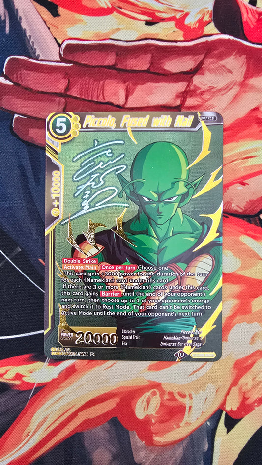 Custom Made Piccolo Fused with Nail Signature Dragon Ball Super Card Game Alt Art Textured Holo Card Proxy