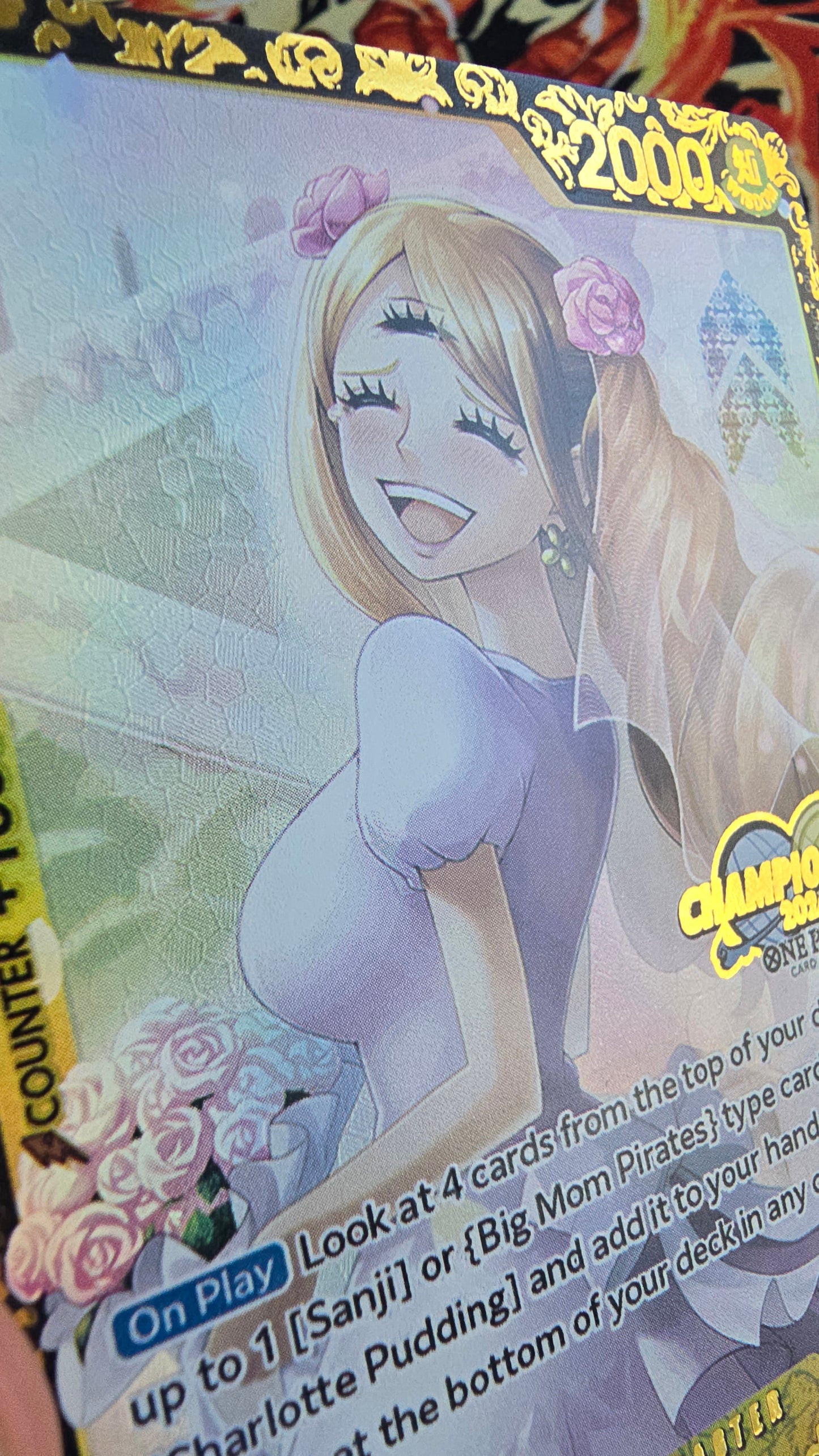 Charlotte Pudding OP03-112 Top Prize Flagship TCG Textured Premium Promo OP English One Piece Proxy