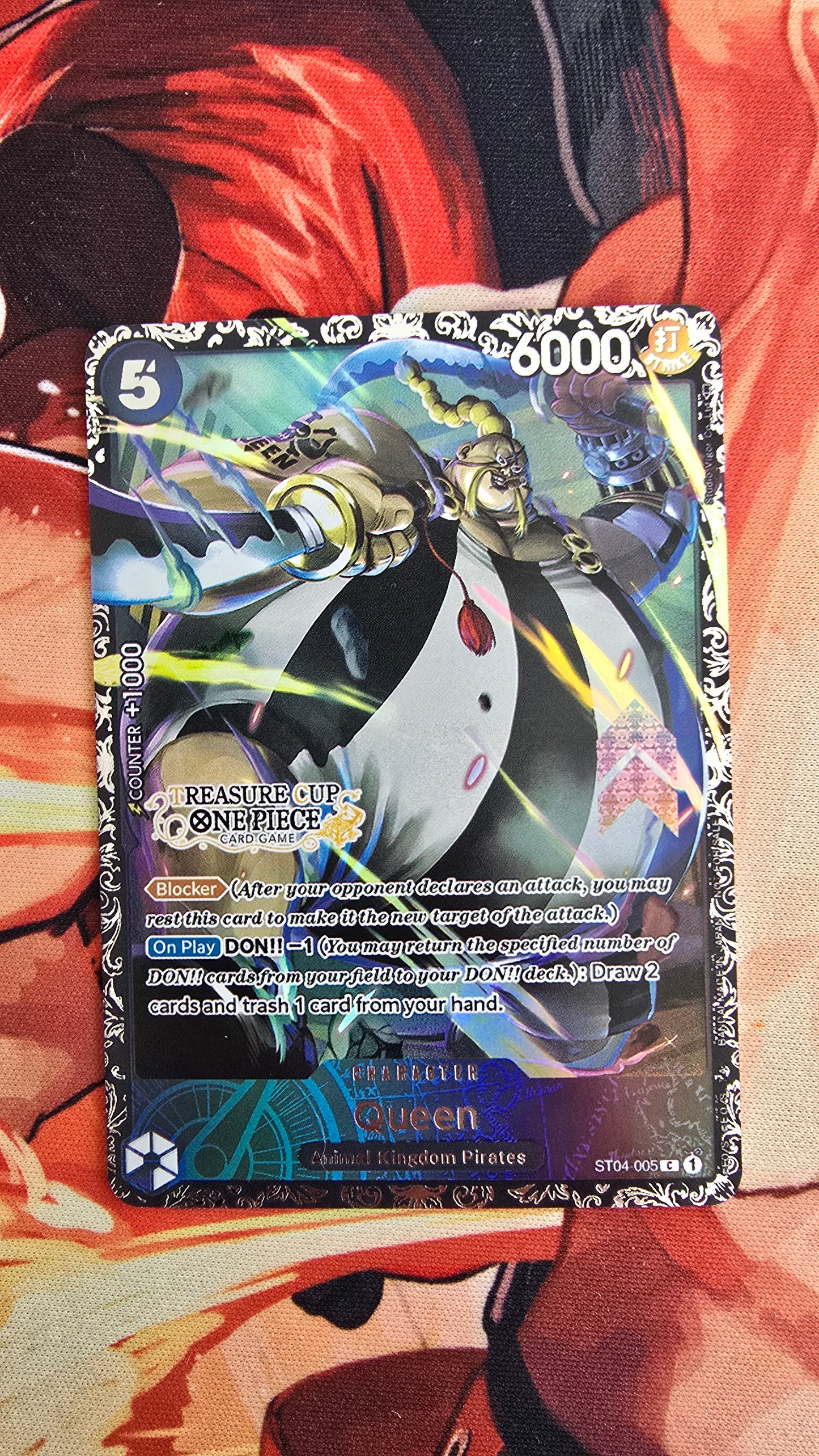 Queen ST04-005 Top Prize Flagship TCG Textured Premium Promo OP English One Piece Proxy