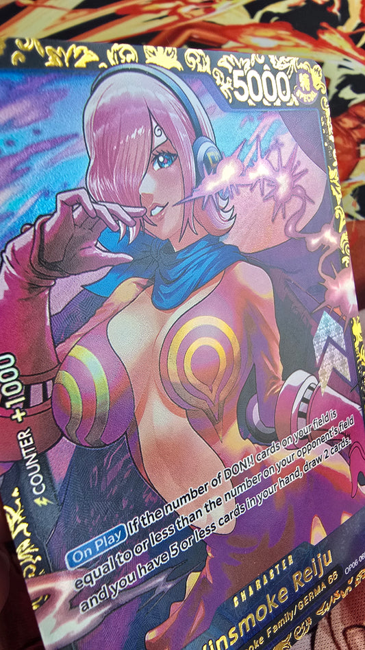 Vinsmoke Reiju OP06-069 Top Prize Flagship TCG Textured Premium Promo OP English One Piece Proxy