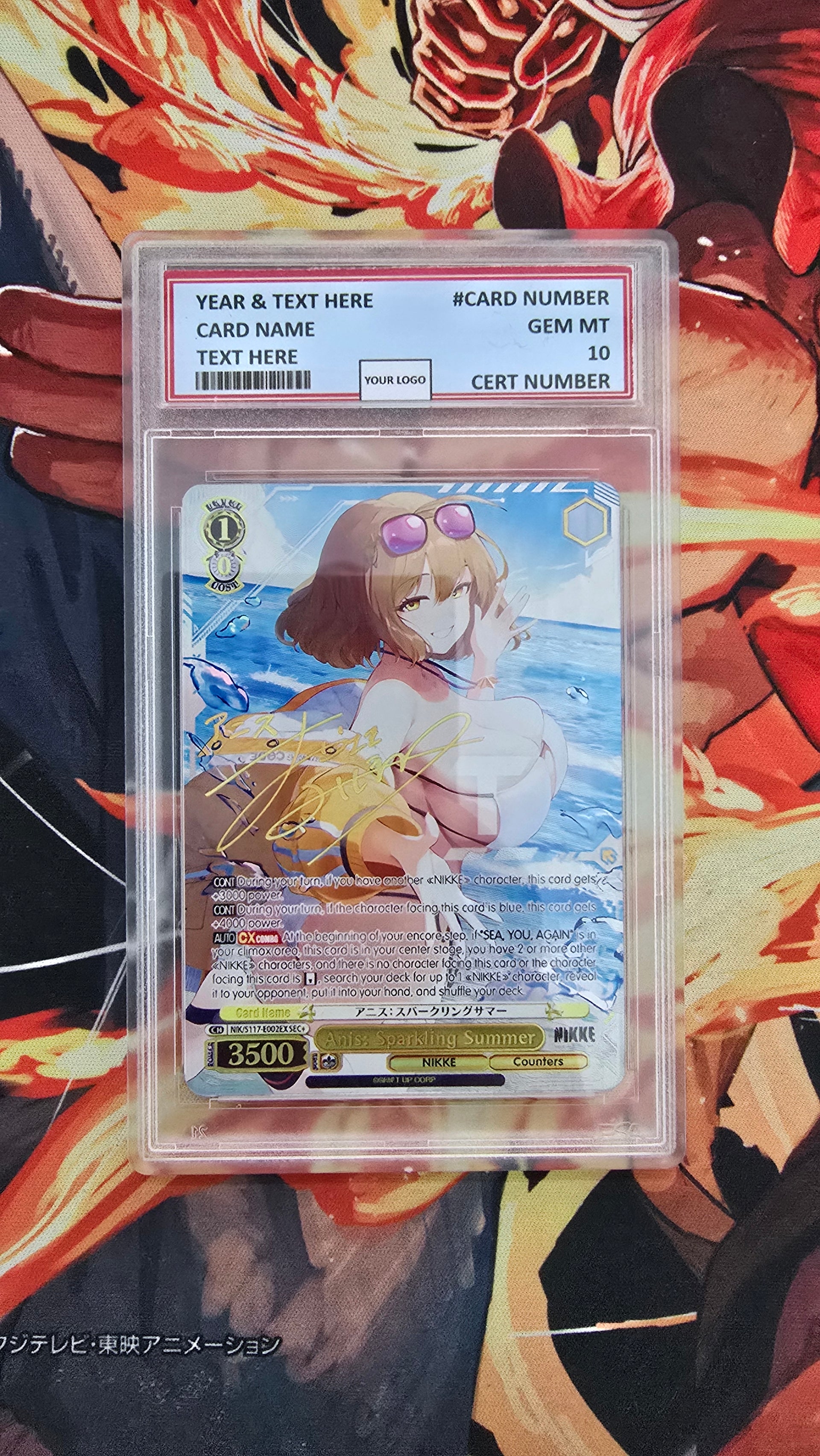 Graded PSA 10 Style Weiss Schwarz Cards