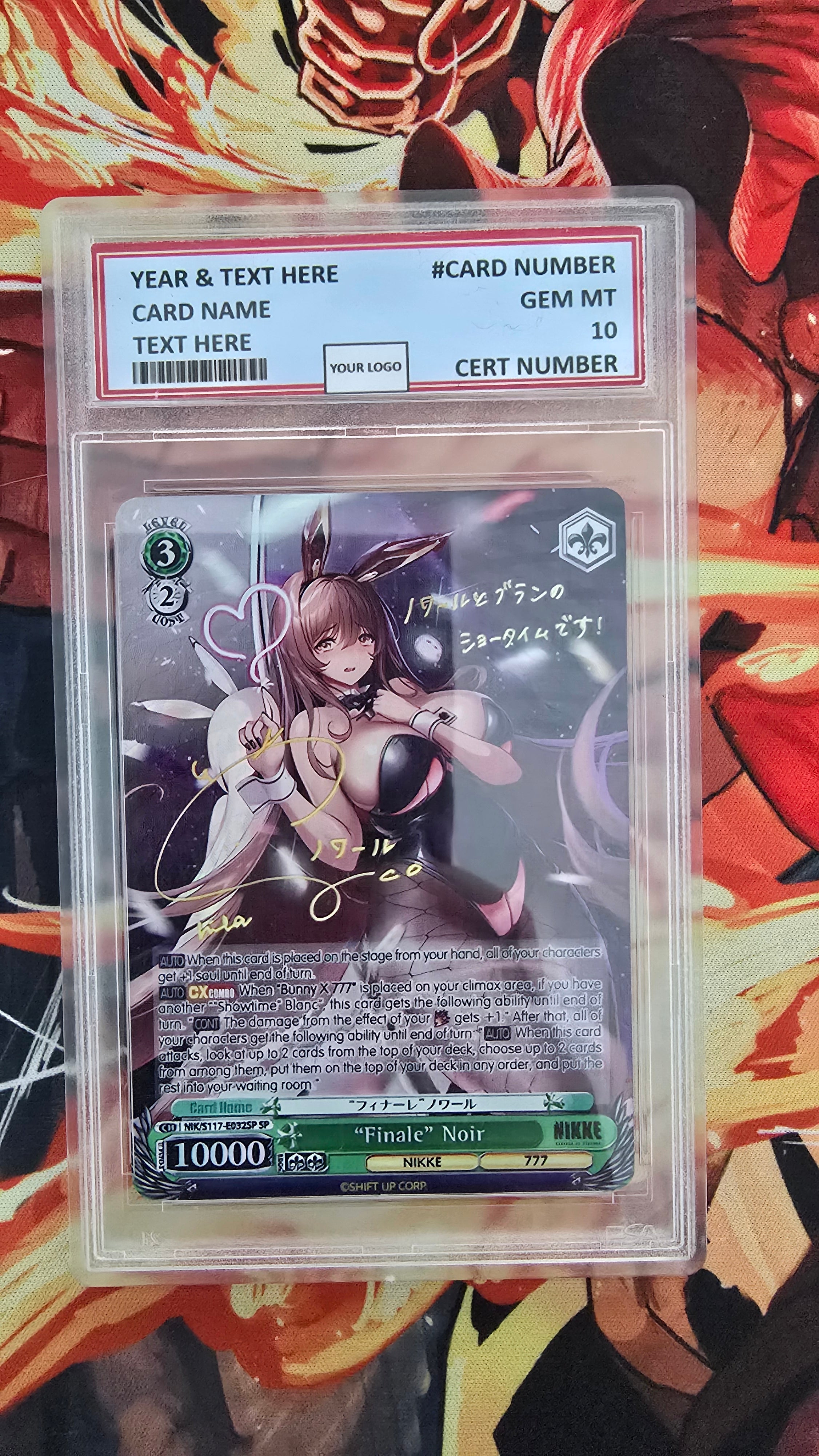 Graded PSA 10 Style Weiss Schwarz Cards - Nikke Goddess of Victory