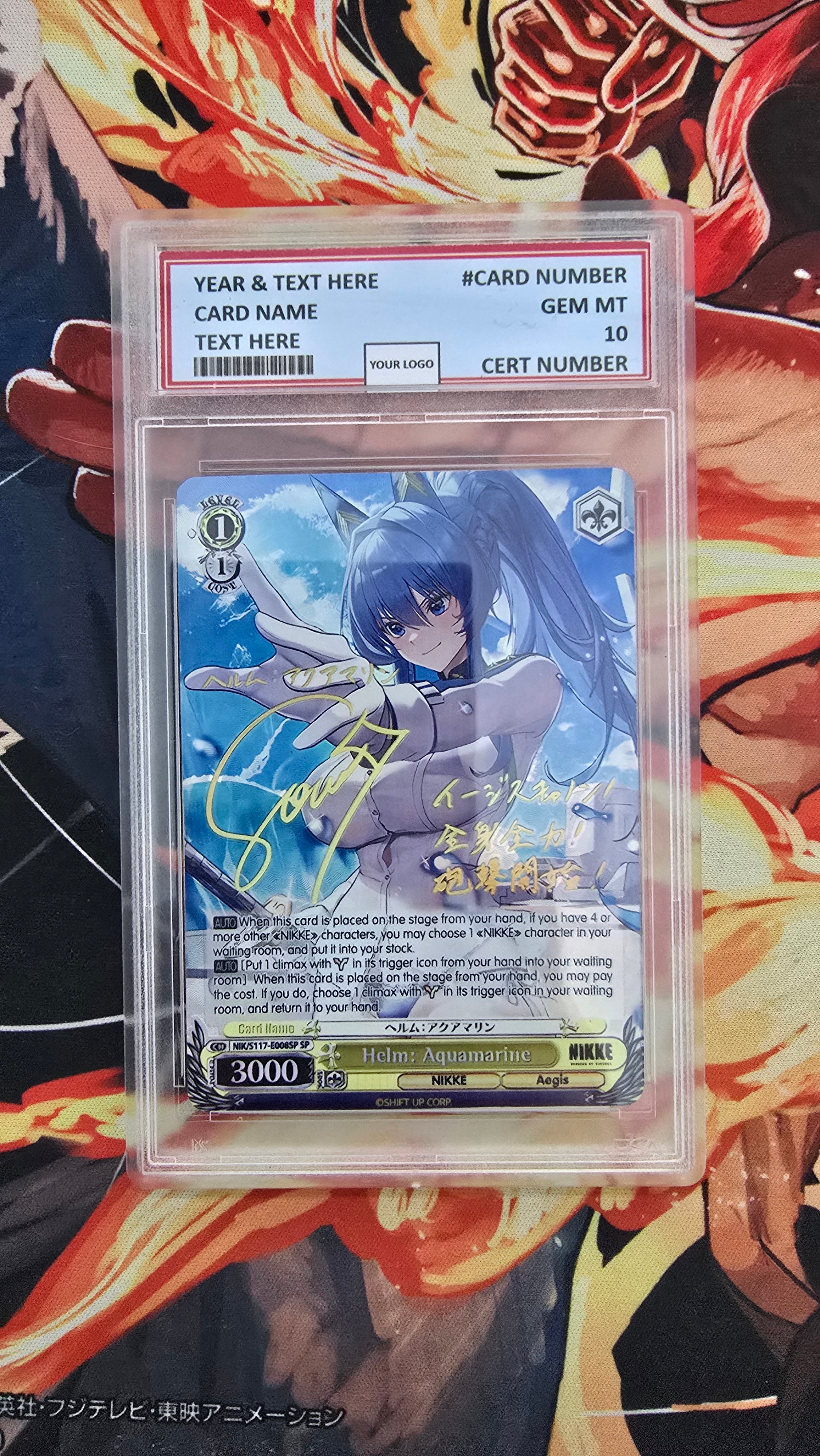Graded PSA 10 Style Weiss Schwarz Cards - Nikke Goddess of Victory