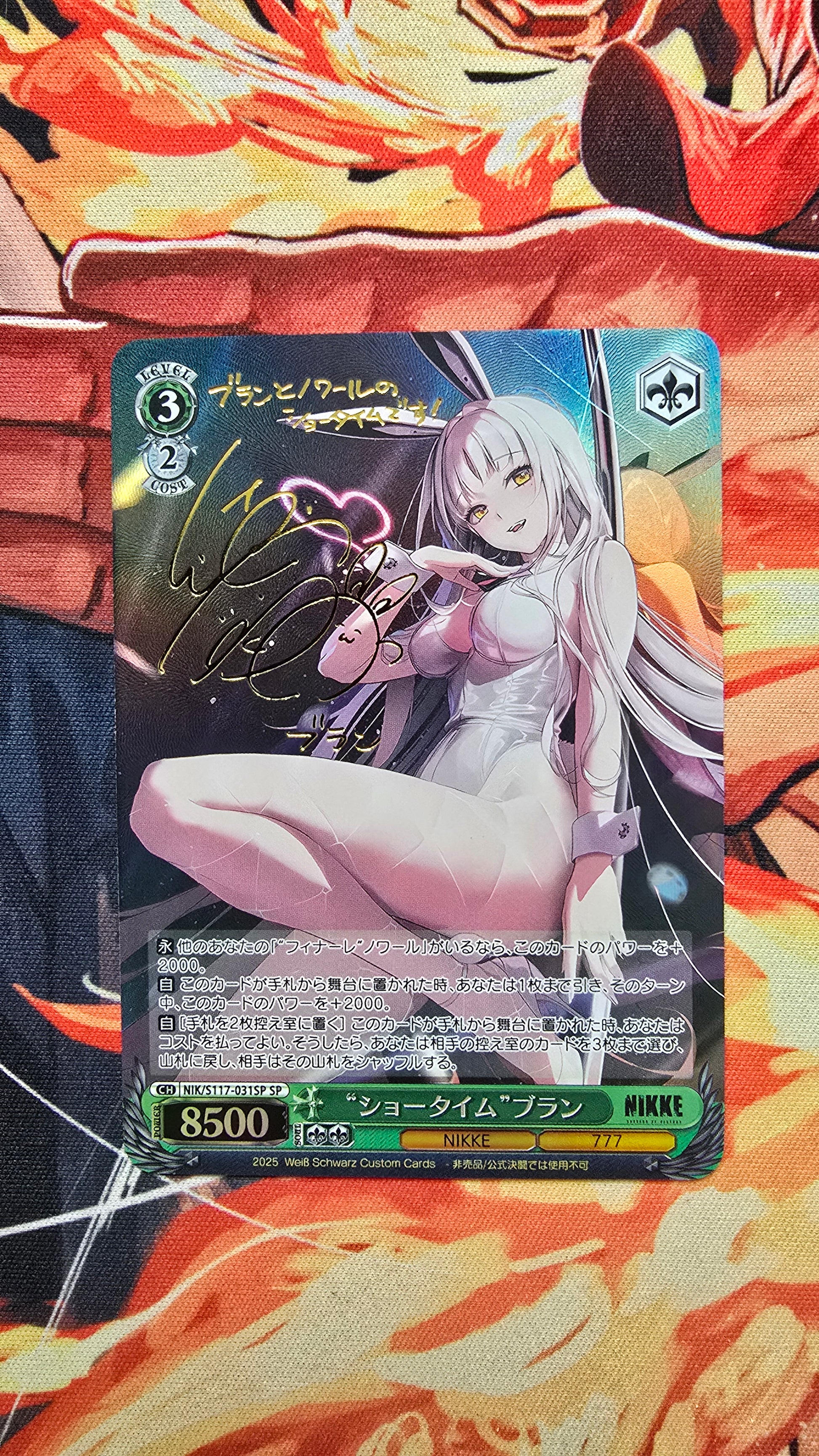 Weiss Schwarz SIGNED NIKKE NIK/S117-031SP SP Showtime Blanc Proxy Card