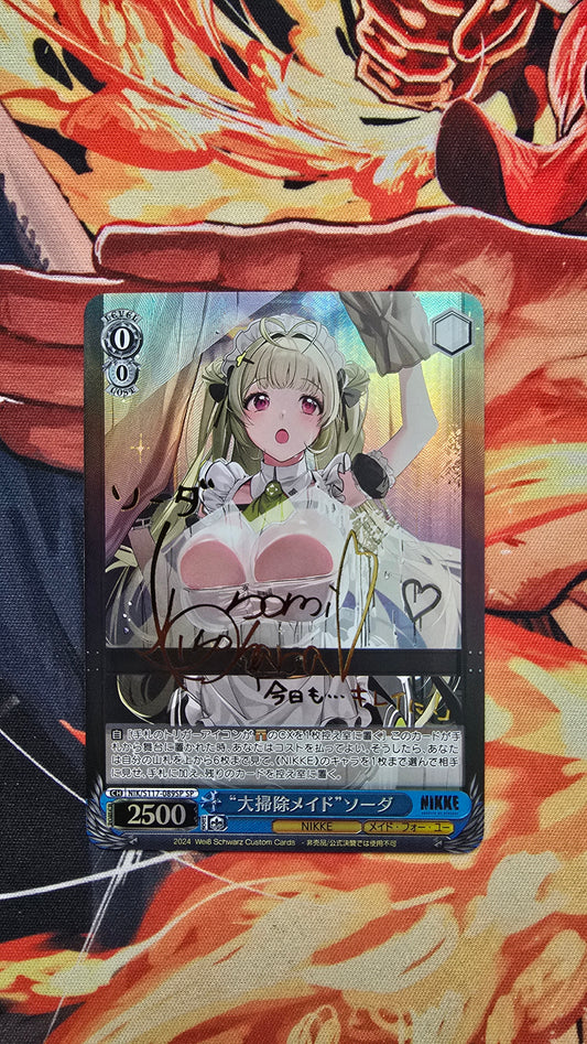 Weiss Schwarz SIGNED NIKKE NIK/S117-089SP SP Spring Cleaning Soda Proxy Card