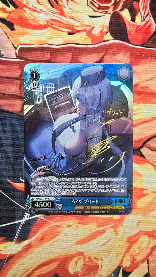 Weiss Schwarz SIGNED NIKKE NIK/S117-090SP SP AZX Brid Proxy Card