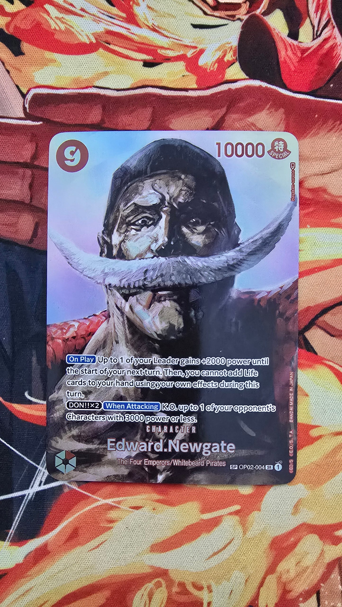 Custom Made Edward Newgate SP OP02-004 One Piece Card Game OP TCG Proxy