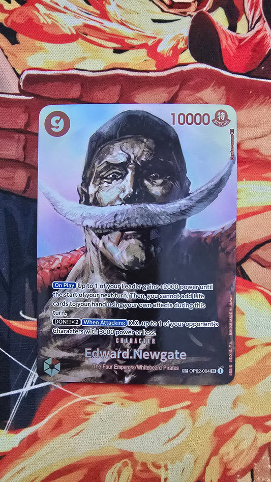 Custom Made Edward Newgate SP OP02-004 One Piece Card Game OP TCG Proxy