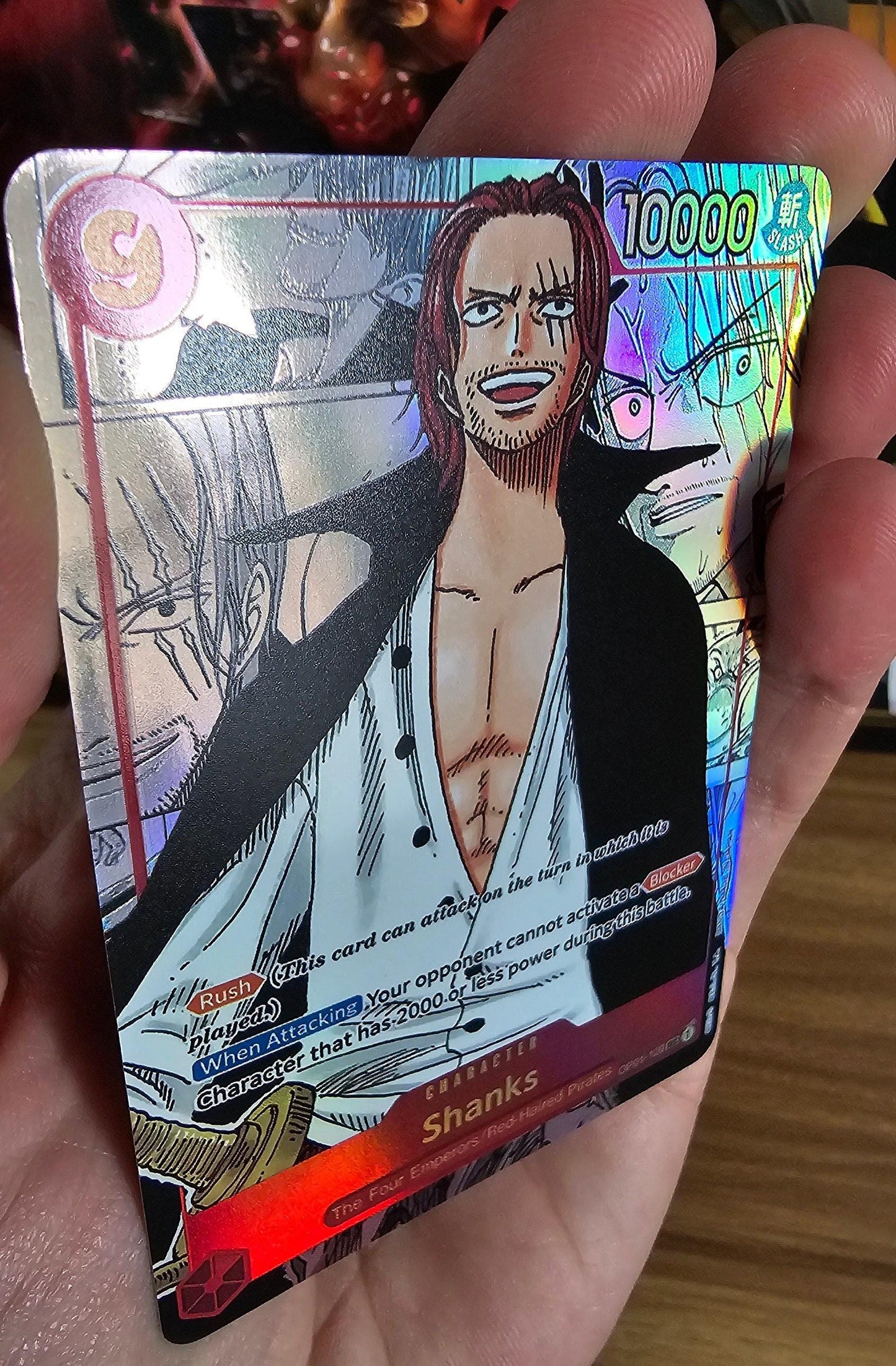 Manga Shanks Proxy One Piece Premium Card OP-01 Textured