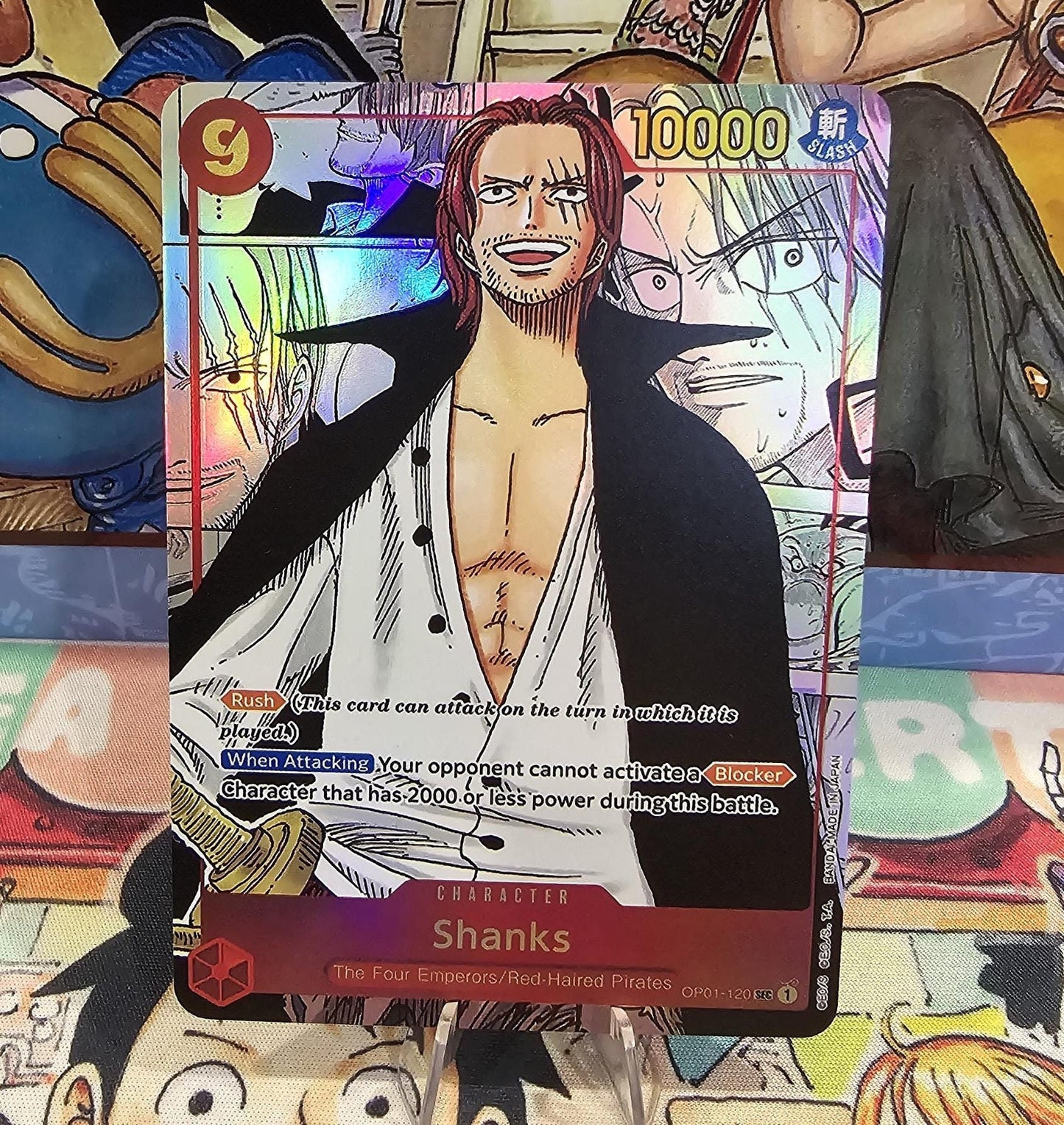 Manga Shanks One Piece Card Game Proxy TCG Proxies Ultra Premium Extreme Quality Textured English