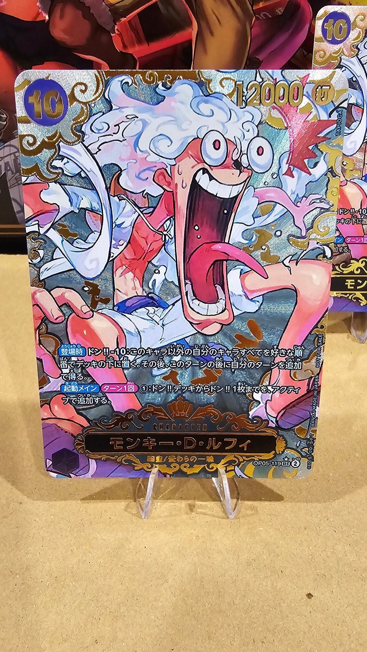 2nd Prize World Final Monkey D Luffy One Piece Card Game Proxy TCG Proxies Ultra Premium Extreme Quality Textured English