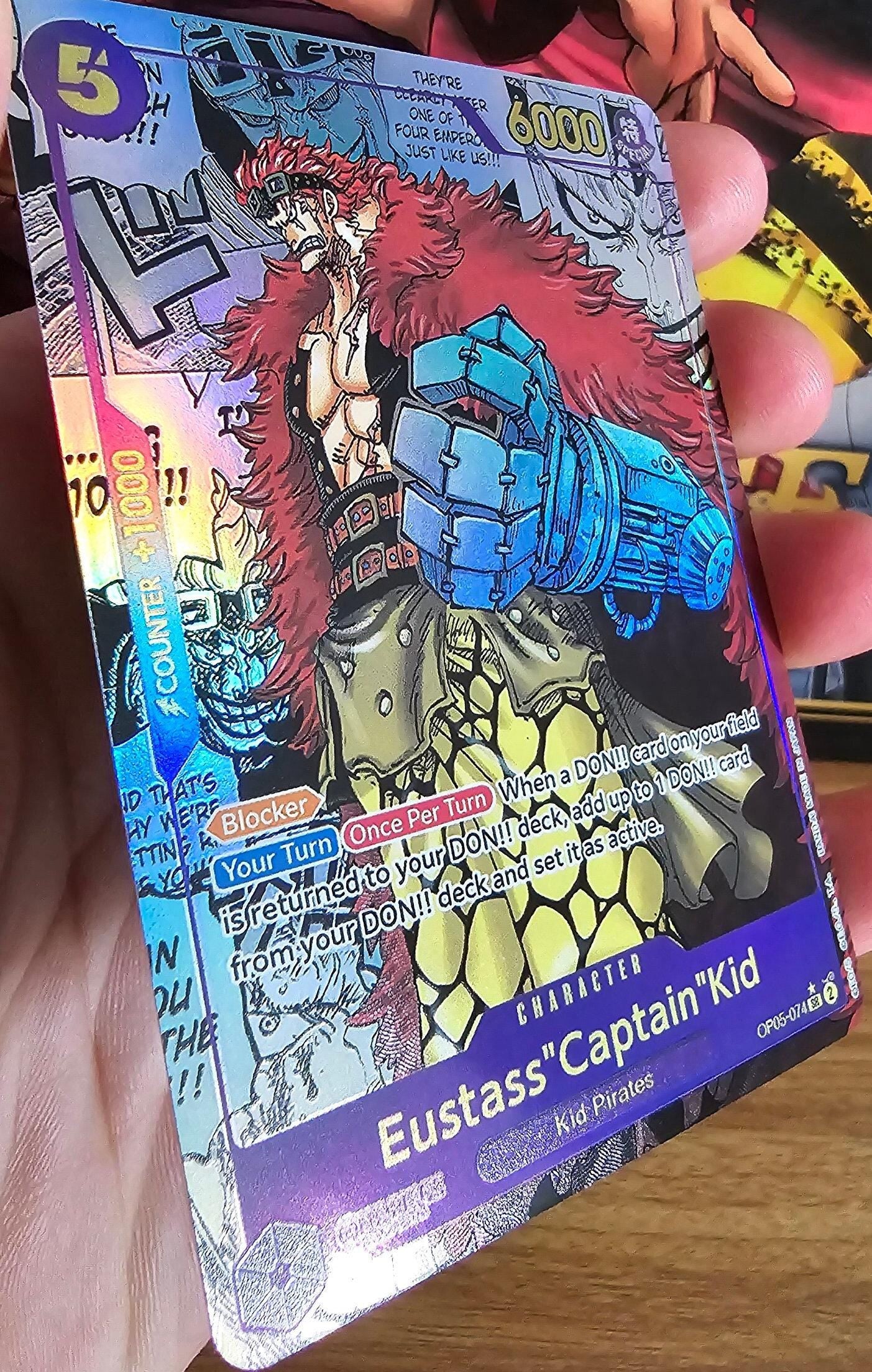 Manga Eustass Captain Kid One Piece Card Game Proxy TCG Proxies Ultra Premium Extreme Quality Textured English