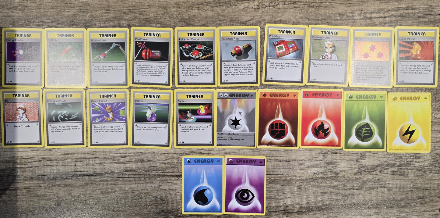 PROXY Complete Master Set 1999 1st Edition Pokemon Base Set 102/102 WOTC English