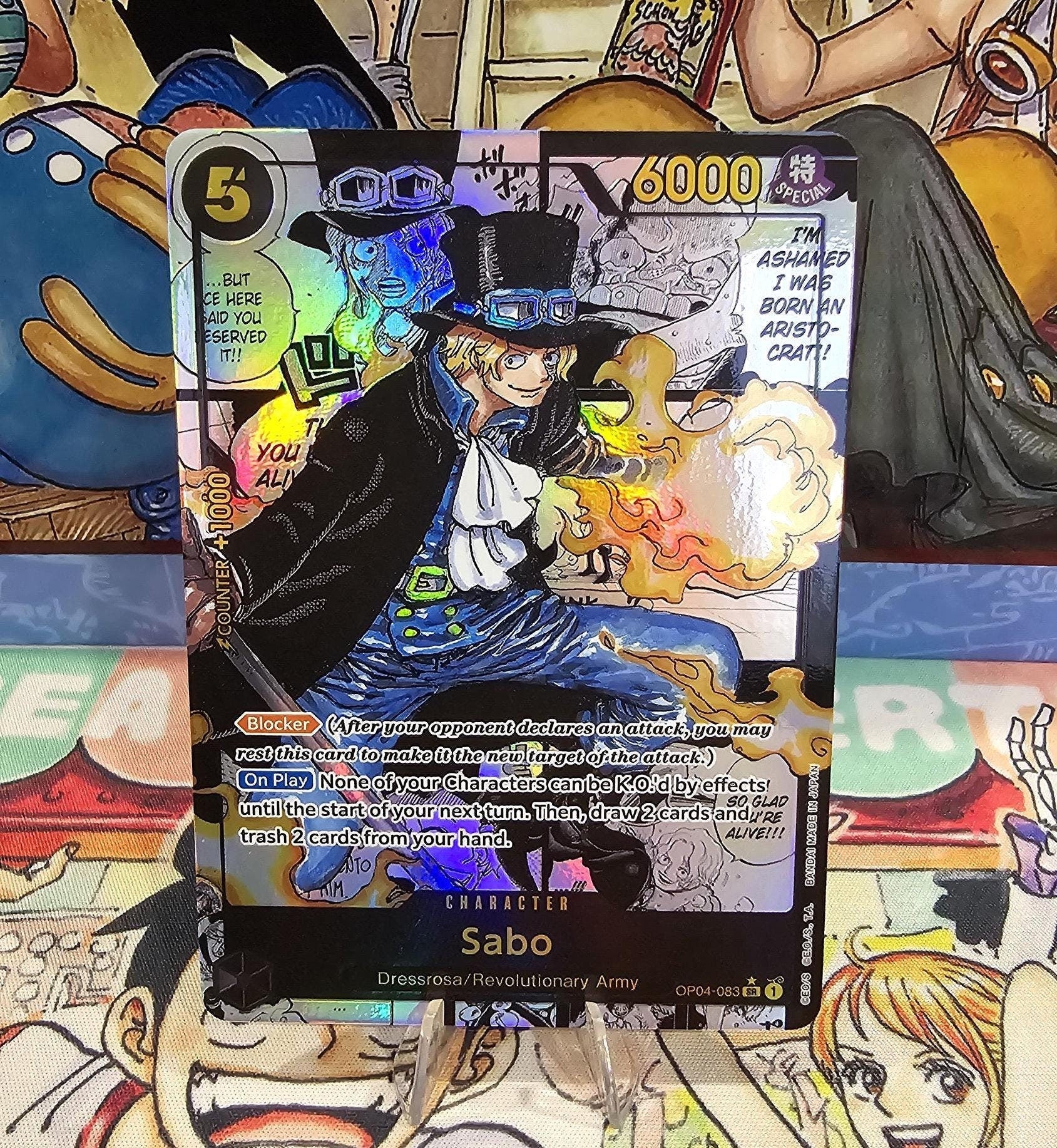 Manga Sabo One Piece Card Game Proxy TCG Proxies Ultra Premium Extreme Quality Textured English