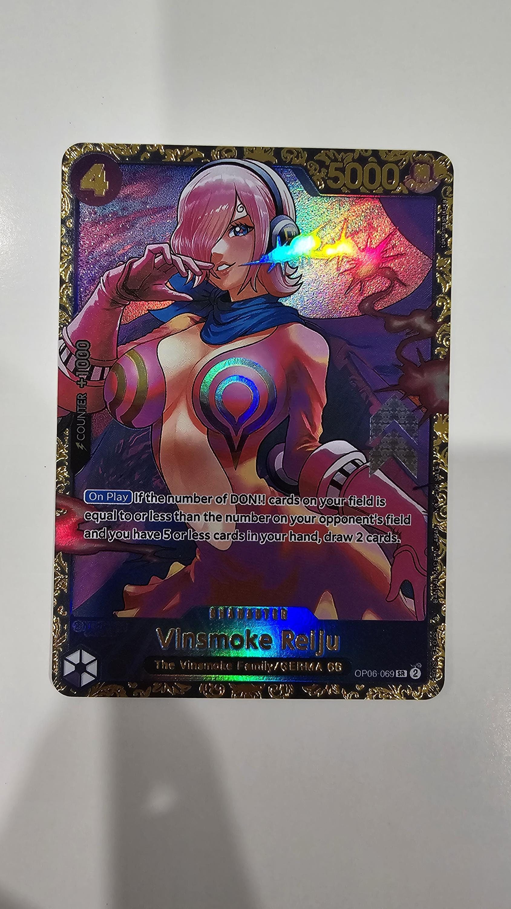 PROXY Top Prize Vinsmoke Reiju OP06-169 One Piece Flagship Championship TCG Proxies Textured Premium Promo Rare