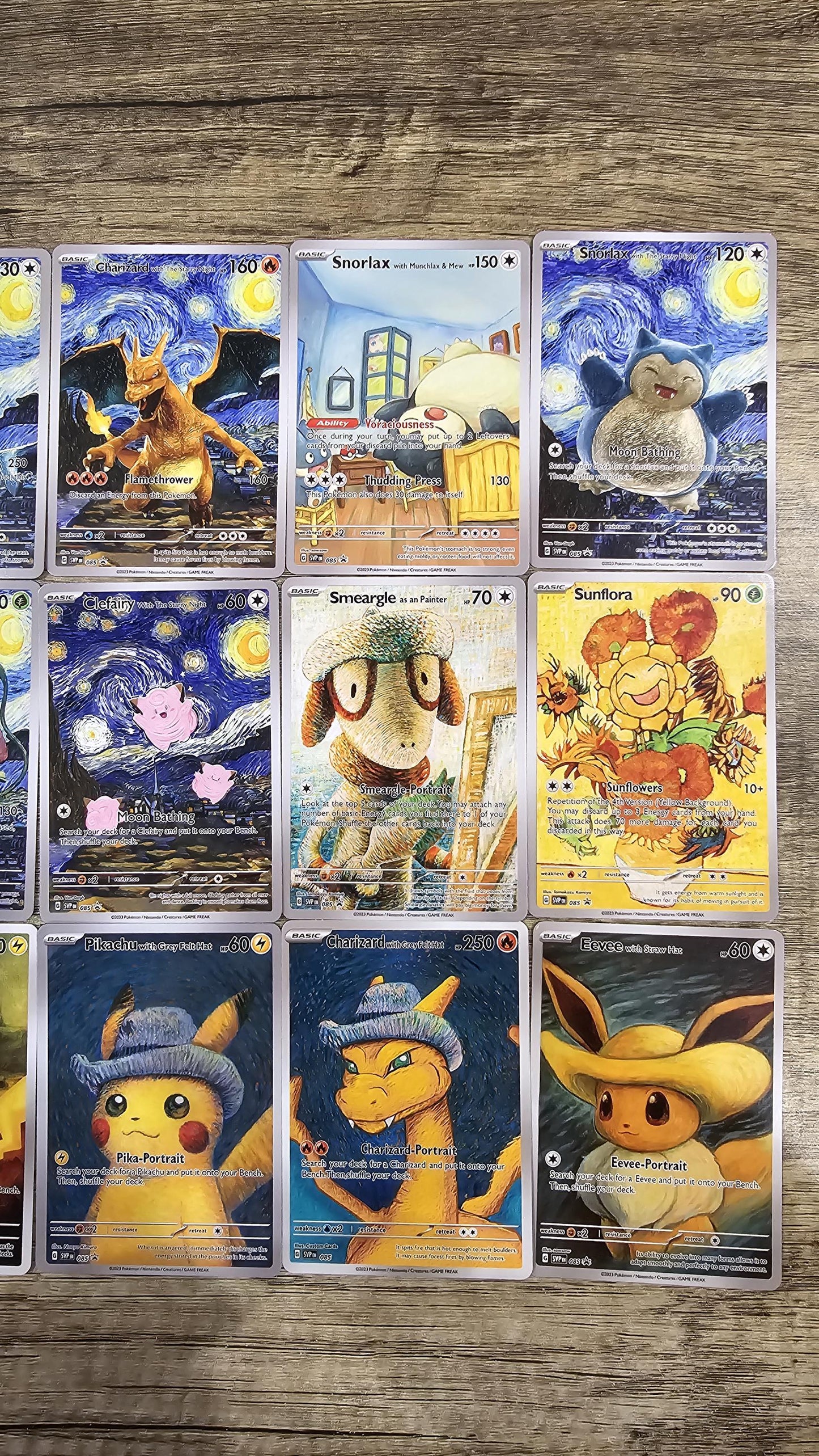 PROXY Pokemon x Van Gogh Museum Promo 18 Card Set English