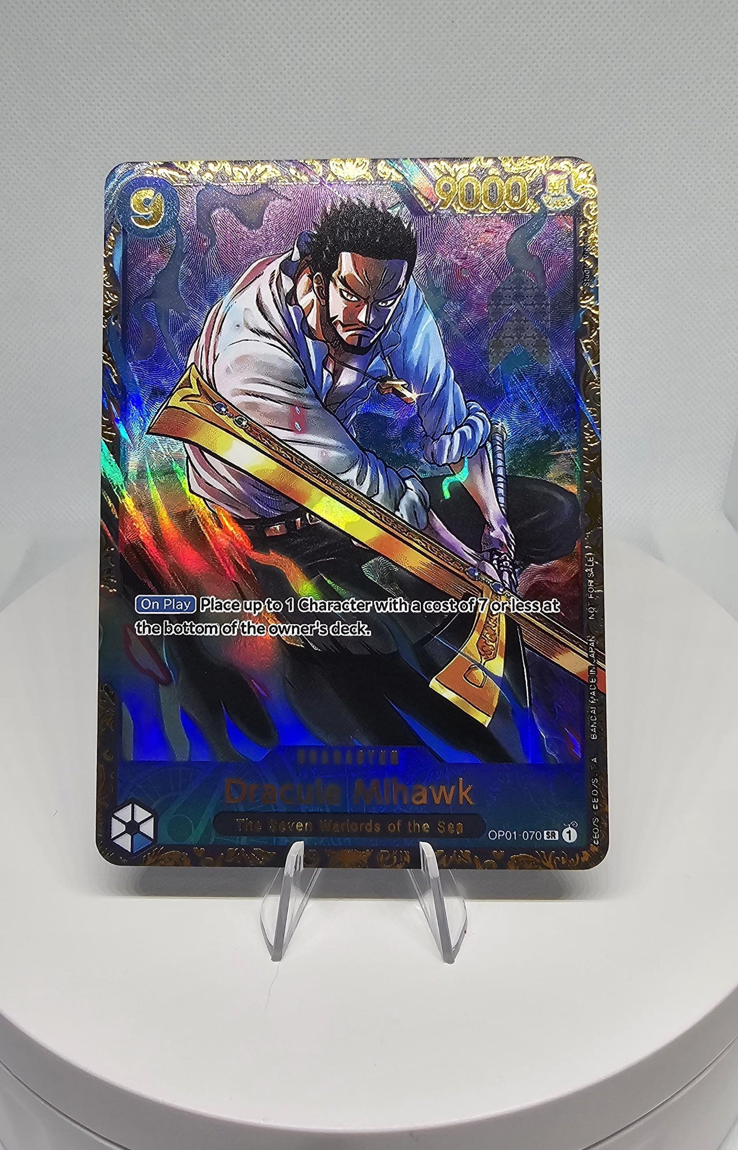 PROXY Top Prize Dracule Mihawk OP01-070 One Piece Flagship Championship TCG Proxies Textured Premium Promo Rare