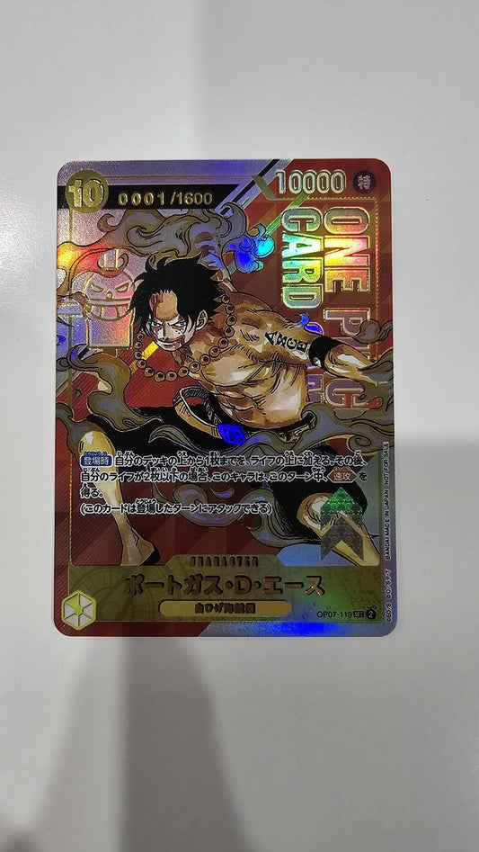 PROXY Top Prize Portgas D Ace OP07-119 One Piece Flagship Championship TCG Proxies Textured Premium Japanese Promo