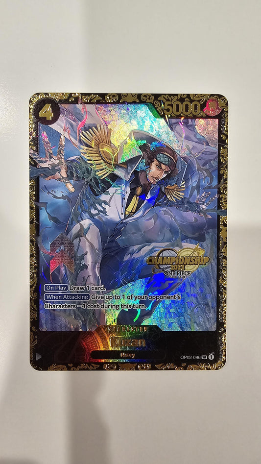 PROXY Top Prize Kuzan OP02-096 One Piece Flagship Championship TCG Proxies Textured Premium Promo Rare