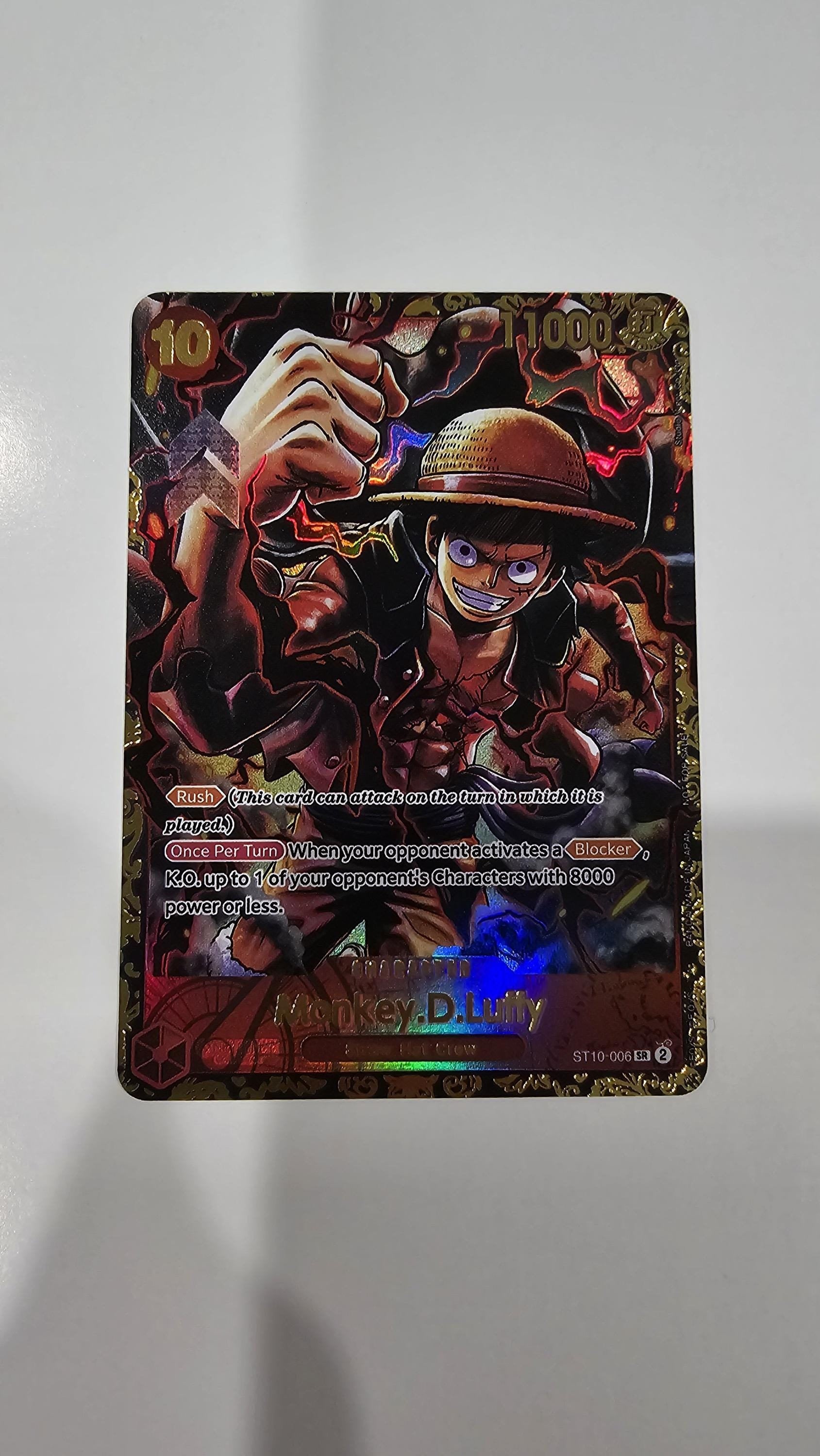 PROXY Top Prize Monkey D Luffy ST10-006 One Piece Flagship Championship TCG Proxies Textured Premium Promo Super Rare