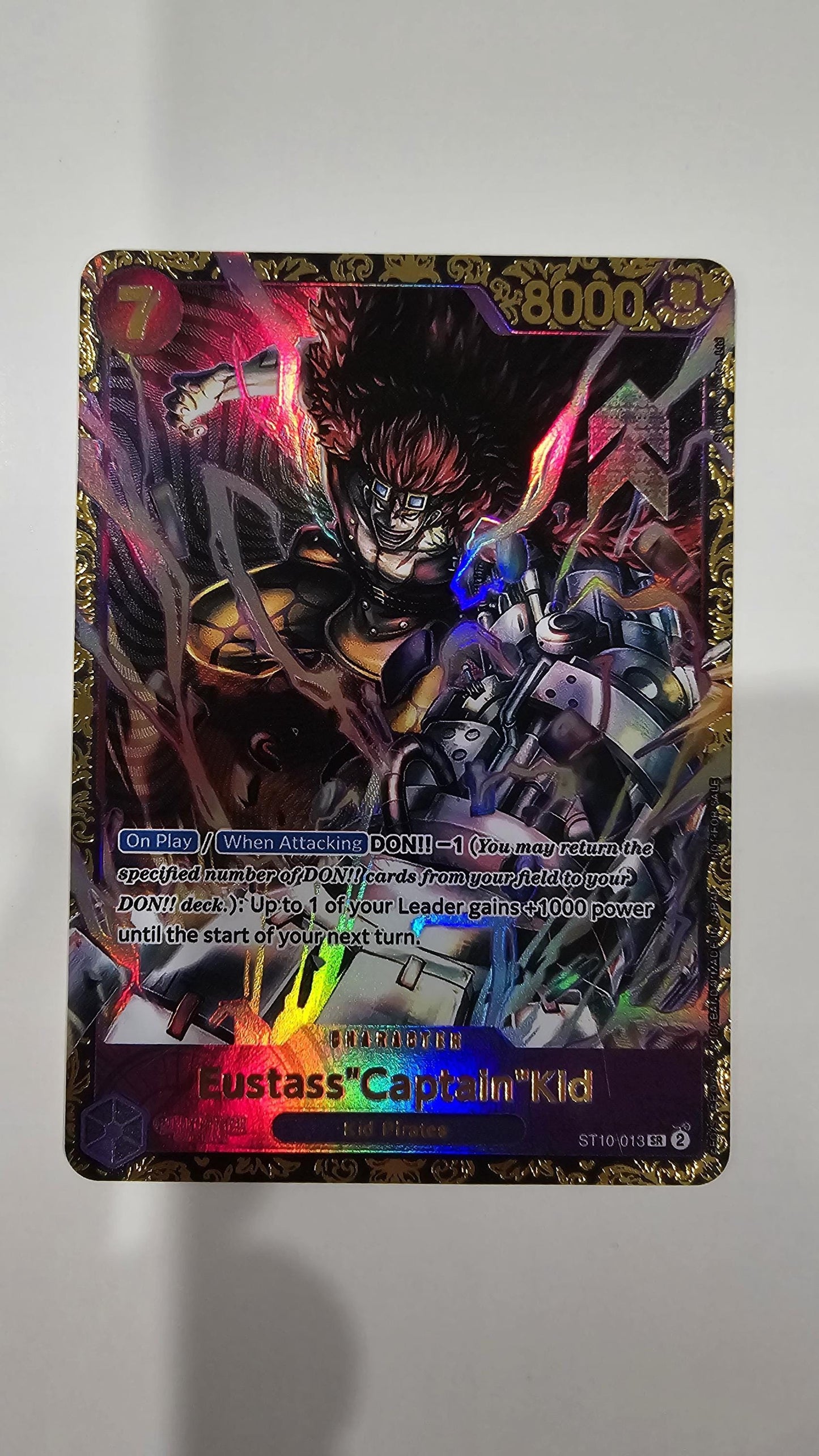 PROXY Top Prize Eustass "Captain" Kid ST10-013 One Piece Flagship Championship TCG Proxies Textured Premium Promo Super Rare