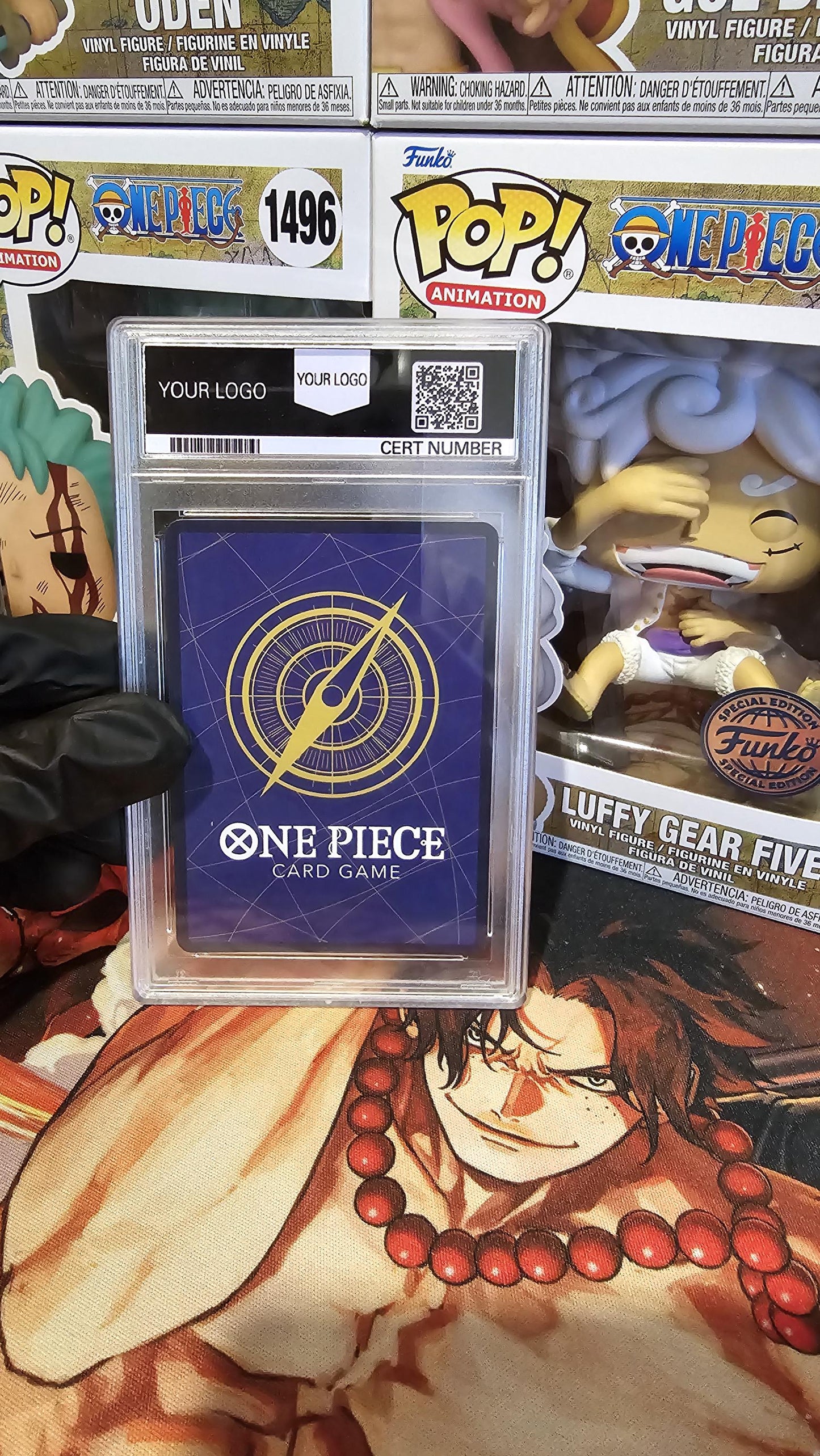 v3 PROXY Gem Mint 10 PSA-Top Prize Queen ST04-005 One Piece Flagship Championship TCG Proxies Textured Premium English