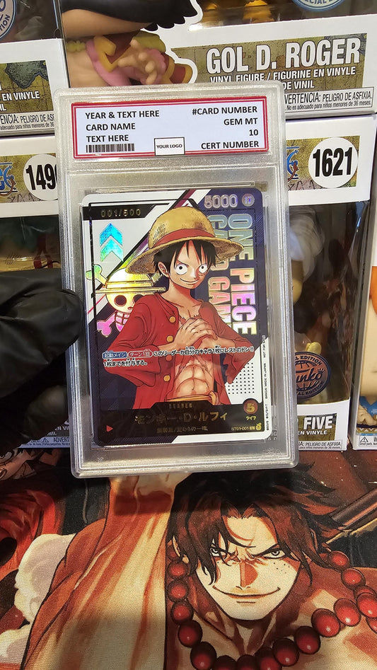 v3 PROXY Gem Mint 10 PSA-Top Prize Monkey D. Luffy Leader ST01-001 One Piece Flagship Championship TCG Proxies Textured Premium Japanese