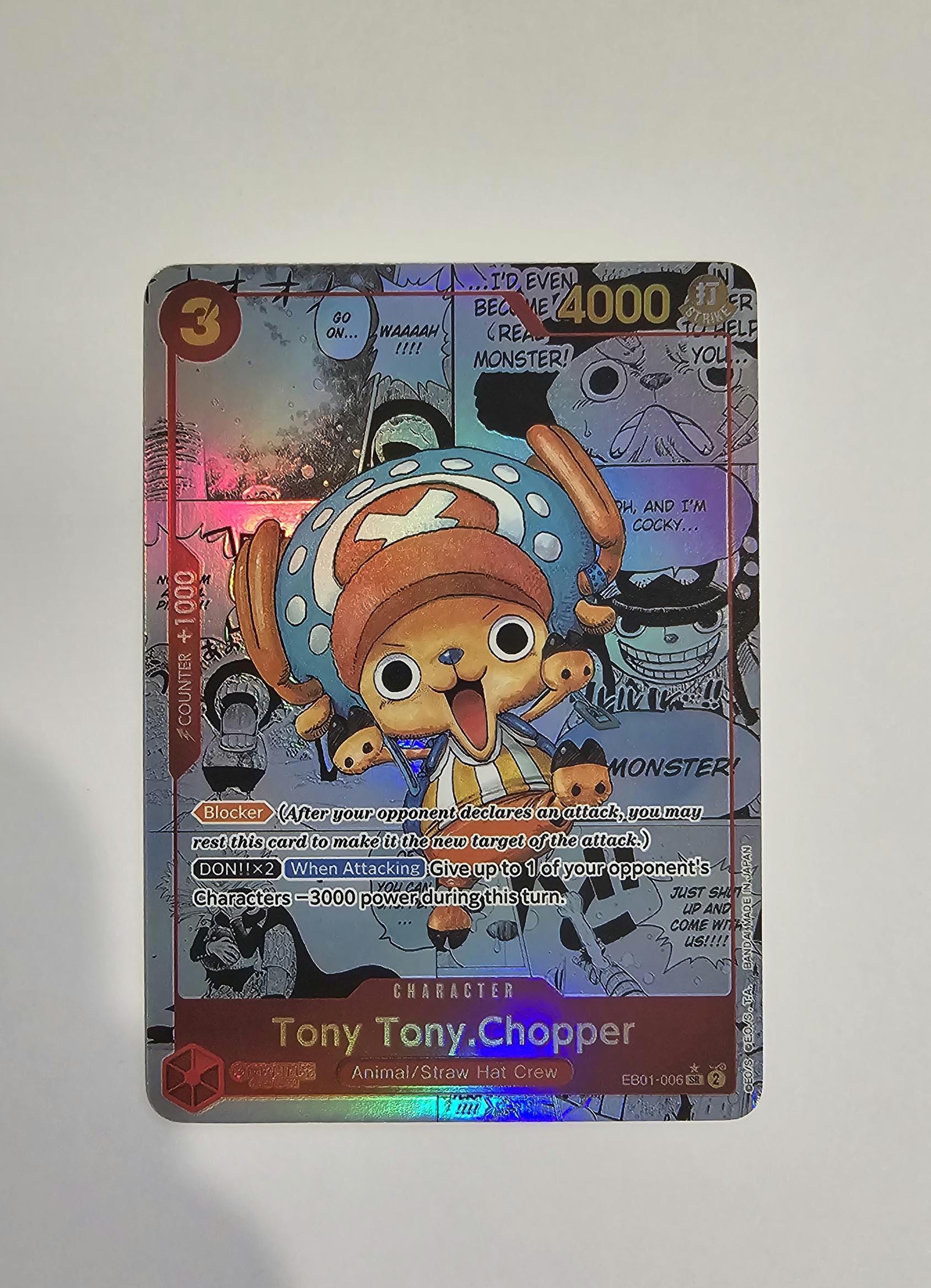 PROXY Manga Tony Tony Chopper EB01-006 One Piece Card Game Proxy TCG Proxies Textured