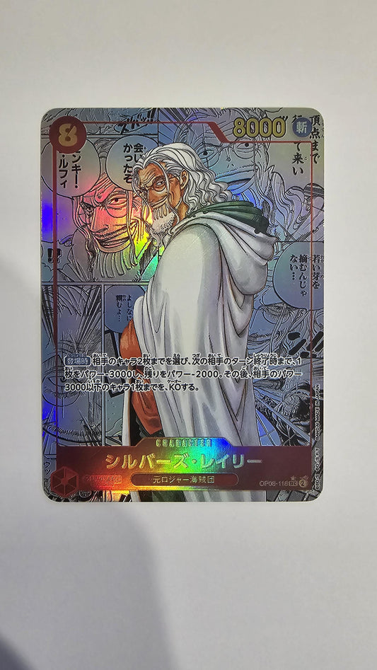 PROXY Manga Silvers Rayleigh OP08-118 One Piece Card Game Proxy TCG Proxies Textured Japanese