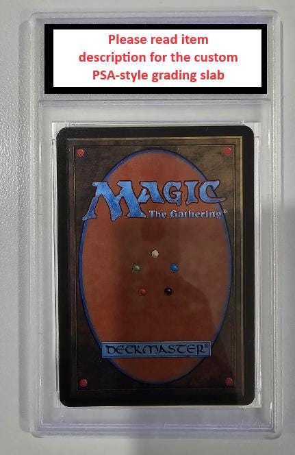 v3 PROXY Gem Mint 10 Old Style PSA-MTG Alpha Black Lotus 1993 Signed Christopher Rush Illustrated