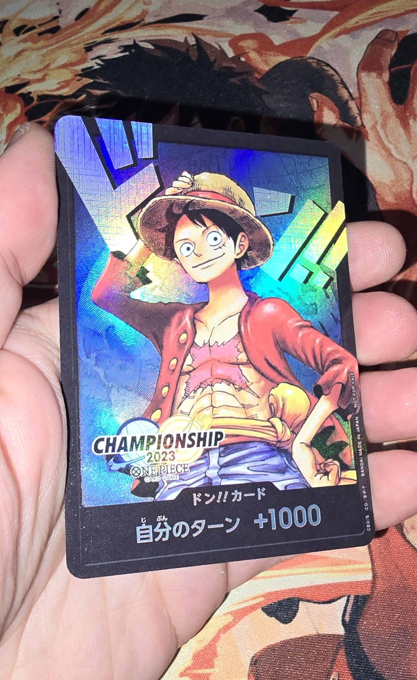 v3 PROXY Gem Mint 10 PSA-Monkey D Luffy Don!! Championship 2023 World Final One Piece Card Game Proxy TCG Flagship Japanese