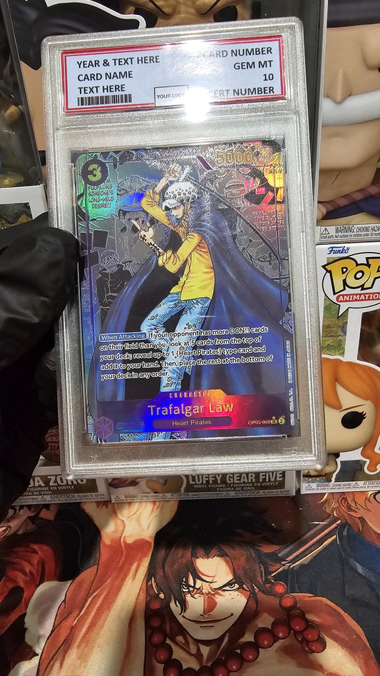 v3 PROXY Gem Mint 10 PSA-Manga Trafalgar Law OP05-069 One Piece Card Game Proxy TCG Proxies Textured Orica