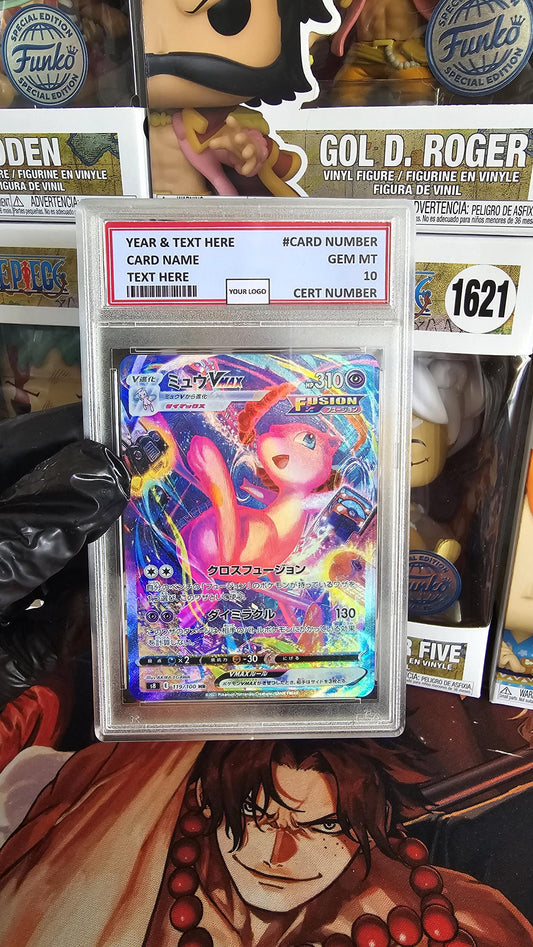 v3 PROXY Gem Mint 10 PSA-2021 Japanese Mew VMAX 119/100 hr sa s8 Fusion Arts Pokemon