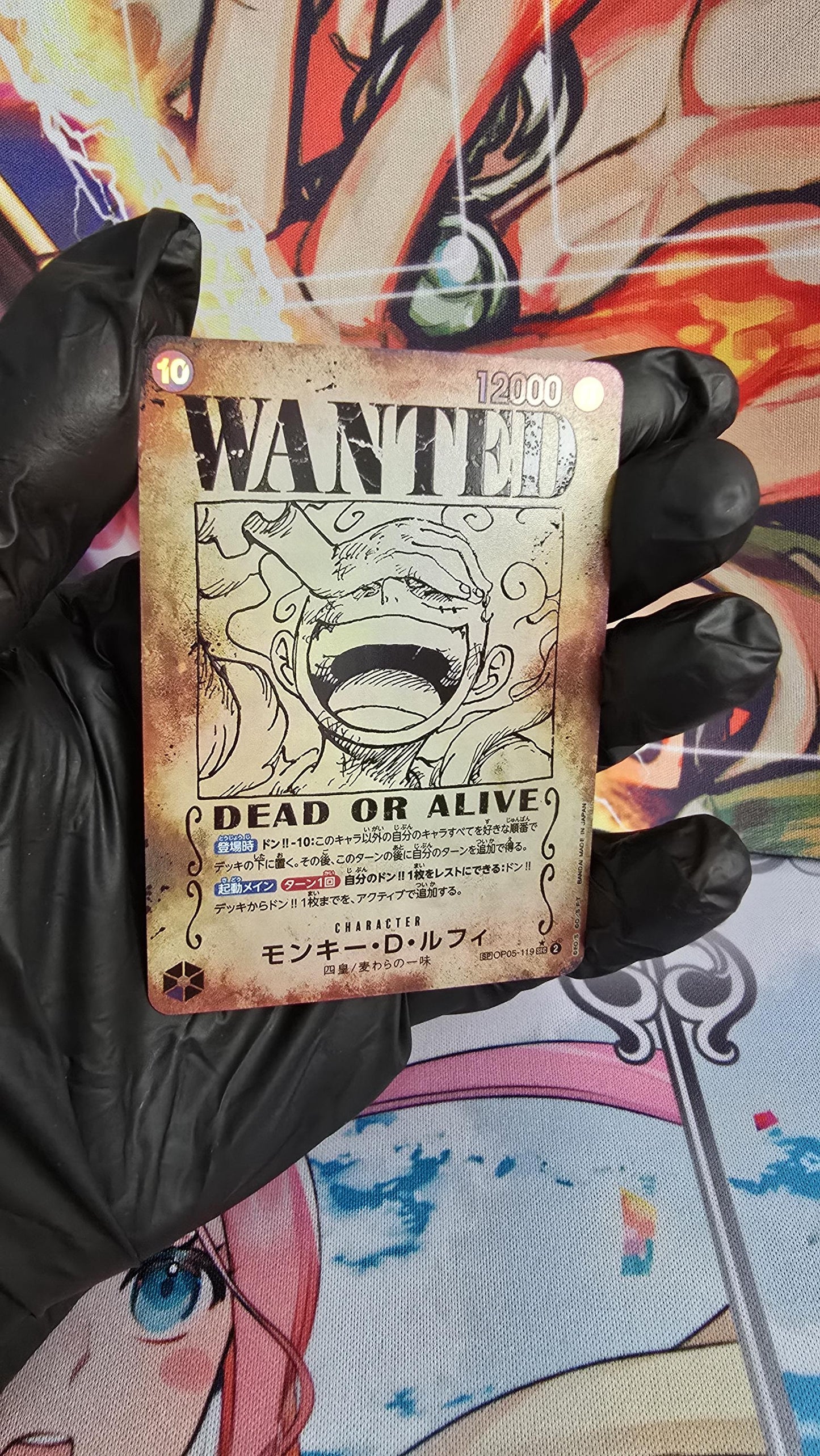 v3 PROXY Gem Mint 10 PSA-Wanted Monkey D Luffy OP05-119 One Piece Card Game Proxy TCG Proxies Textured Orica 2024 Alt Art Japanese