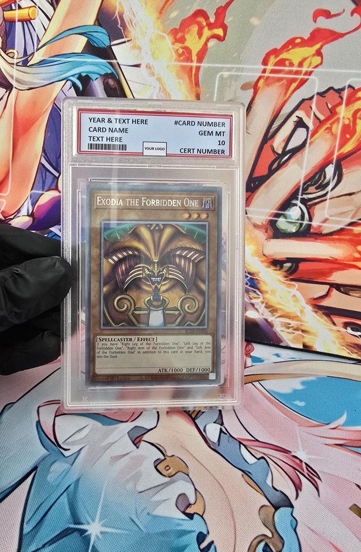 v3 PROXY Gem Mint 10 PSA-2022 Exodia the Forbidden One BLCR EN101 1st Edition Starlight Rare Yugioh