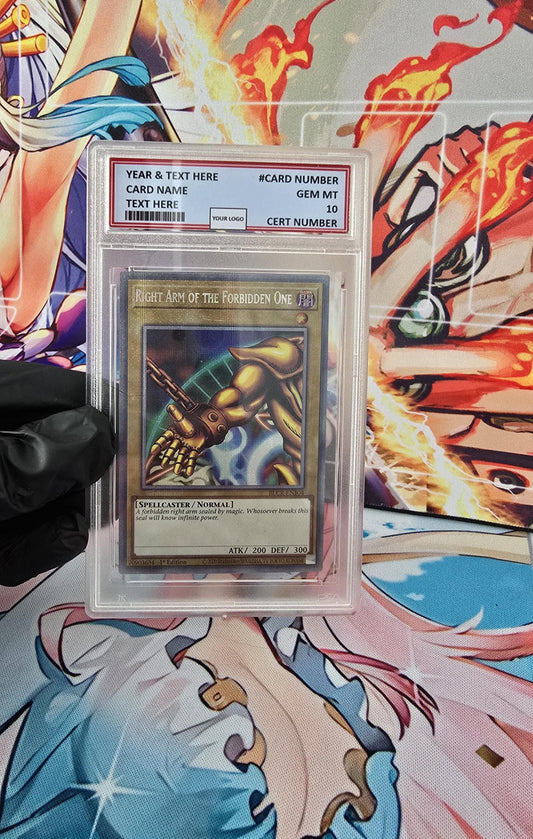 v3 PROXY Gem Mint 10 PSA-2022 Right Arm of the Forbidden One BLCR EN104 1st Edition Starlight Rare Yugioh